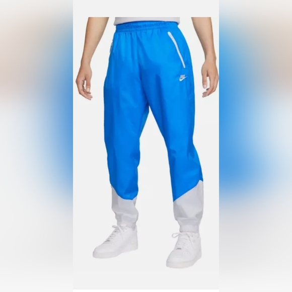 Nike Windrunner Woven Blue Jogger Pants XXL Mens - Picture 1 of 7